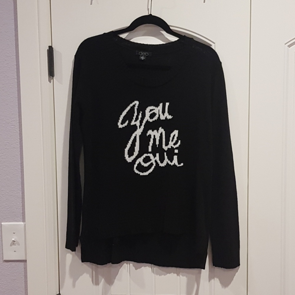 Black sweater juniors dept